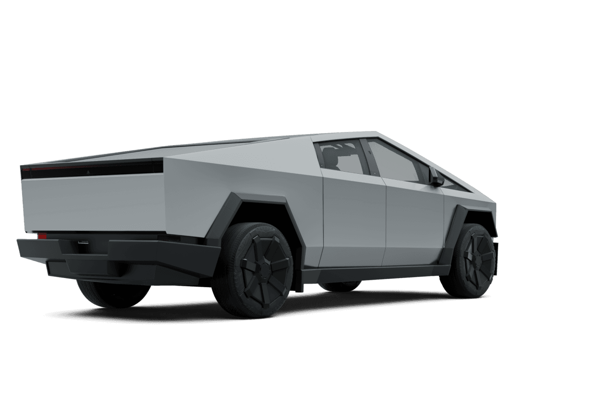 Tesla Cybertruck - Back view Tesla Cybertruck - Back view